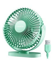 USB Mini Desk Fan Personal Desktop Cooling Fan 3 Speed for Home Office Table