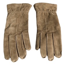 Vintage Women  s Tan Suede Gloves Size Large