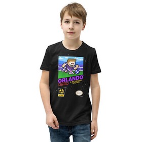 Orlando City SC 8-bit Retro NES League Soccer Kit Jersey Youth Kid Boys T-Shirt