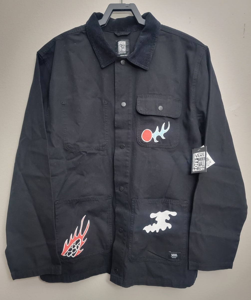 Vans x Kaitlin Chan Drill Chore Pride Coat Black Mens Size XXL 2XL