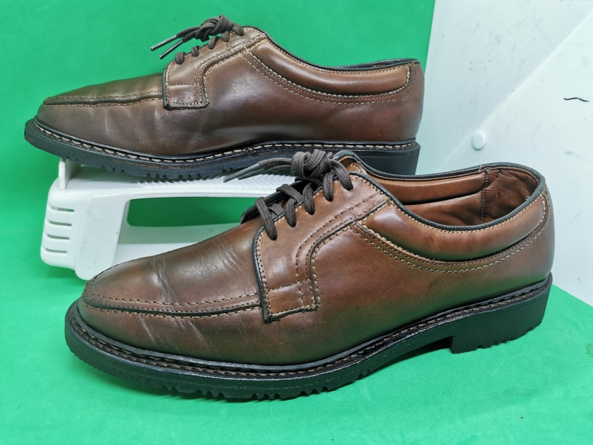 Allen Edmonds Wilbert Men Size 8.5 D Brown Leather Split Toe  display picture 1