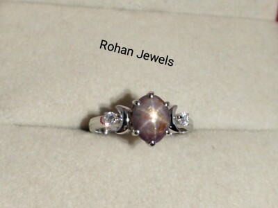 100% Natural Ruby Star Ring 925 Sterling Silver Ring Promise Ring Gift Ruby Ring