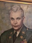 Vintage Korean War US Army Warrant Officer Portrait Oil On Masonite Framed 27x31 — photo 2