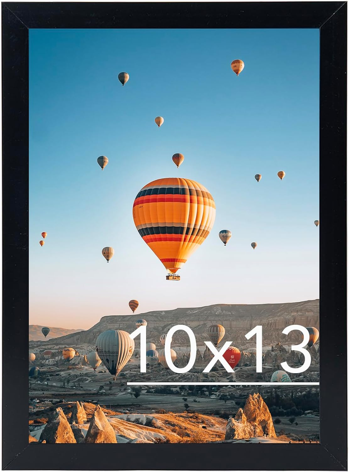 10X13 Picture Frame Black for Wall Hanging, Wall Mounting Horizontally or Vertic