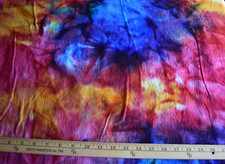 TYE DYE PRINT 100 COTTON FLANNEL FABRIC 65X44 INCHES 1.8 YARDS