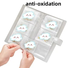 84 Grid Jewelry Storage Book Portable Travel Organizer Album Transparent Bag