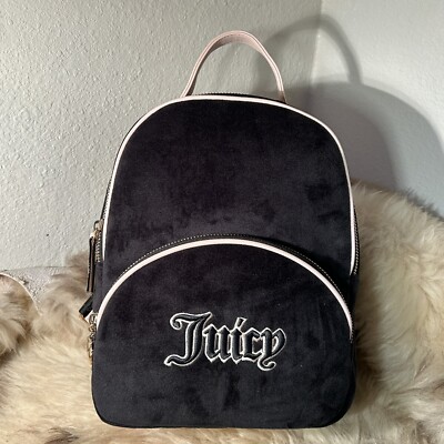 NWT Juicy Couture Queen Of Everything Velour Backpack  display picture 2