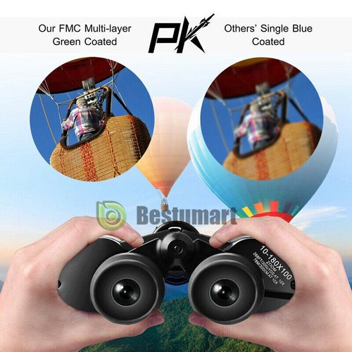 180x100 HD Powerful Military Zoom Binoculars Day/Low Night Optics Hunting & Case - Picture 9 of 13