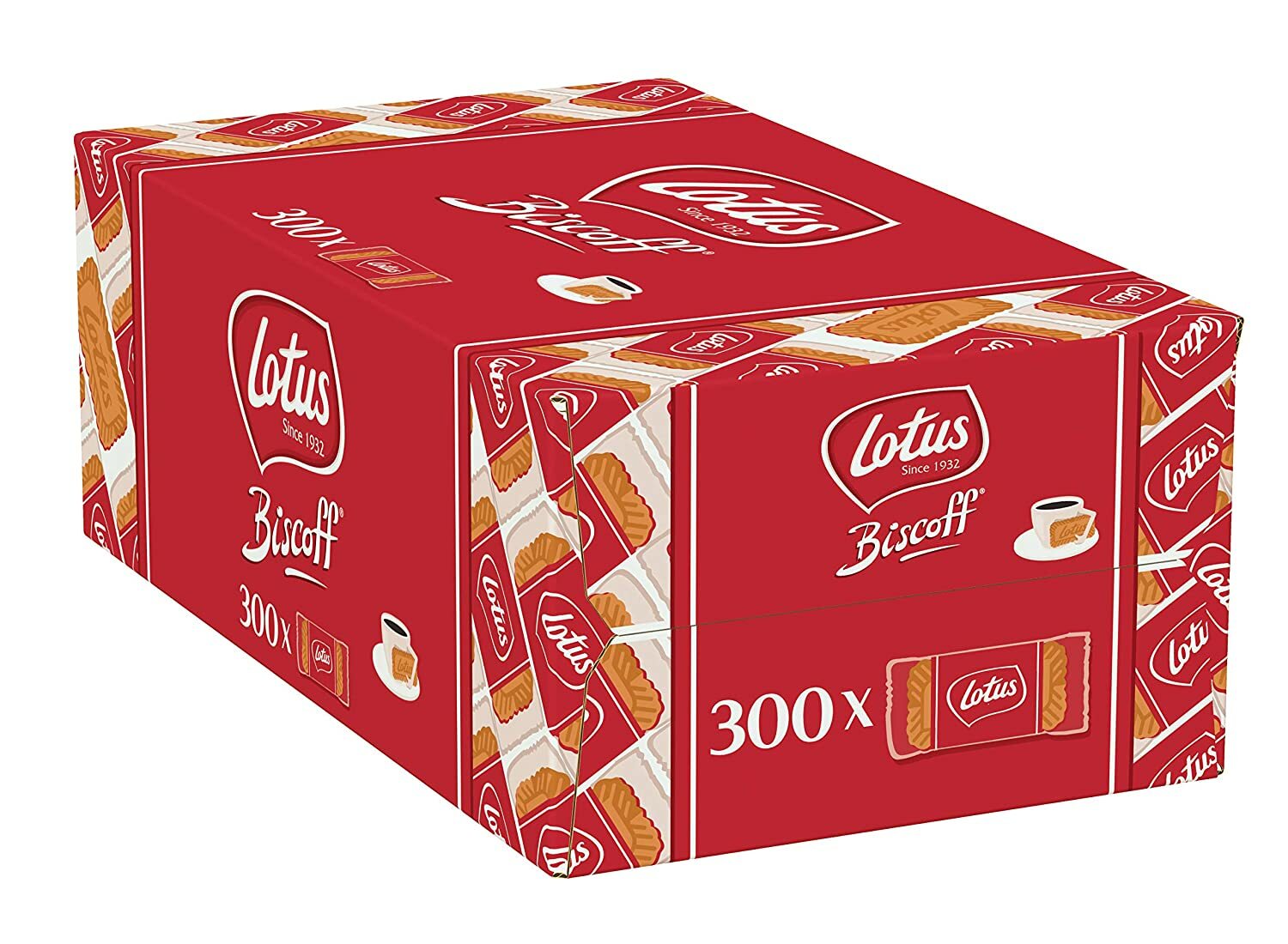 Lotus Biscoff Caramelised Individually Wrapped Cafe Biscuits -Sealed Case of 300
