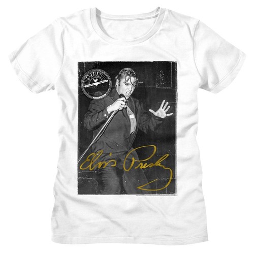 Ladies Elvis Gold Signature Music Shirt - Picture 1 of 2