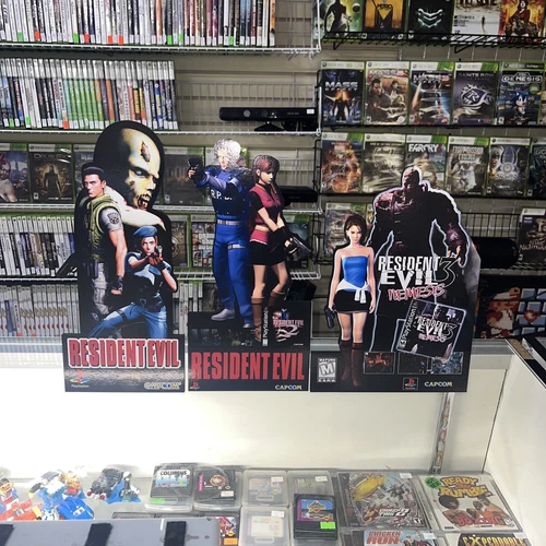 Resident Evil Standee Lot, Resident Evil 1, 2, 3 PlayStation *