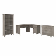 Bush Furniture 60 L-Shaped Desk w/Lateral Fil...