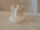 Fenton White Satin Bicentennial Eagle Paperweight Figurine