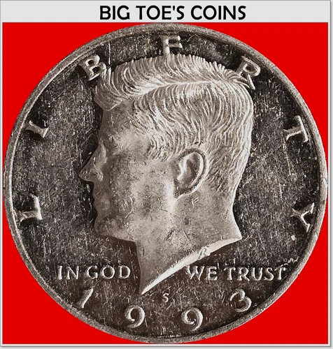 1993-S CLAD PROOF KENNEDY HALF DOLLAR, NICE COIN, FAST SHIPPING!!