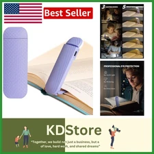 Romantic Purple Rechargeable Clip-On Book Light with 3 Color Modes & 5 Bright...