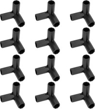 11mm Greenhouse Frame Connectors 3-way Right Angle Pipe Fittings 4 Pcs 11mm Greenhouse Frame Connectors 3-way Right Angle Pipe Fittings 4 Pcs