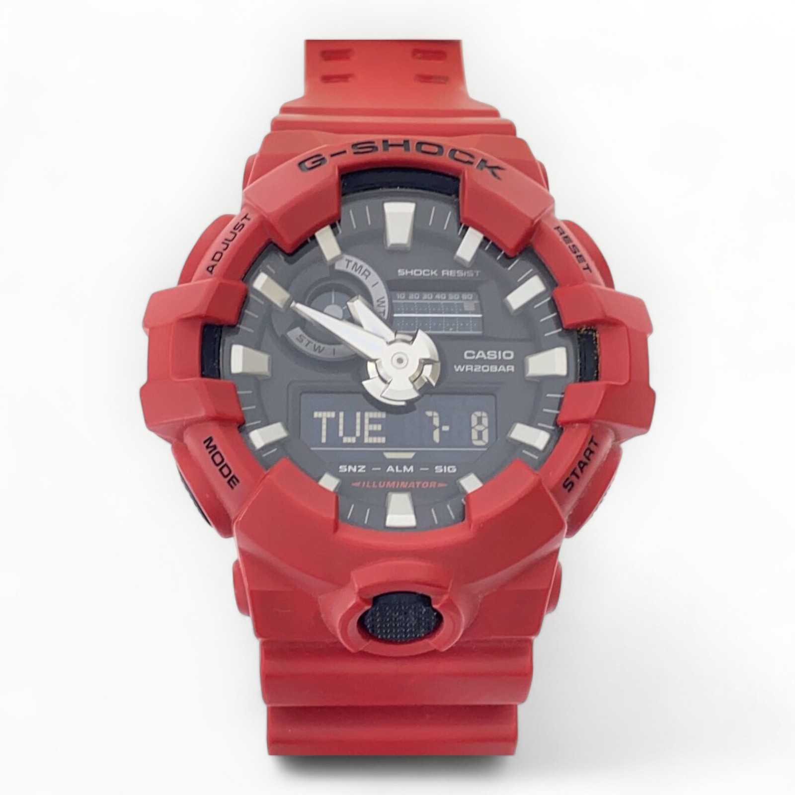 CASIO Ana-Digi Quartz Watch for Men - Black & Red - 1.89