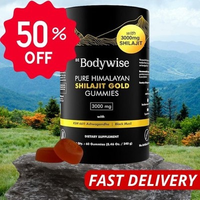 Be Bodywise Pure Himalayan Shilajit Gummies Gold I Lab Tested I No ...