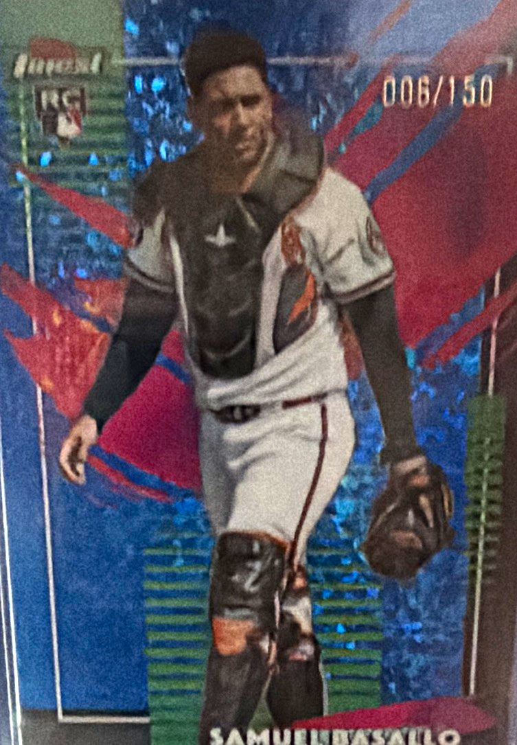 Topps 2025 Finest #264 Samuel Basallo Baltimore Orioles Serial Numbered 006/150