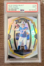 2018 Panini Select - Premier Level Josh Allen #139 Silver Prizm (RC) PSA 9