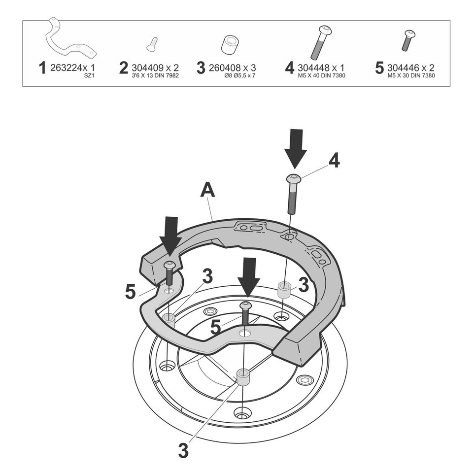 SHAD Mounting Flange for Tank Bags Click System S010CS | eBay Australia