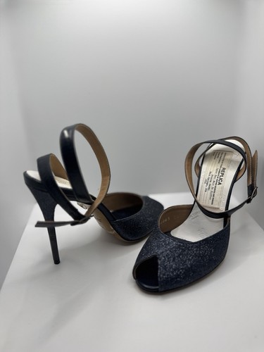 Maison Margiela Replica Glitter Heels Spike Ankle Strap UK 3 / EU 36 - Picture 8 of 15