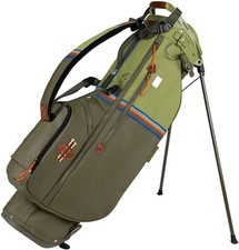 New Sun Mountain Golf Mid-Stripe Single Strap Stand Bag Loden/Moss/Inferno