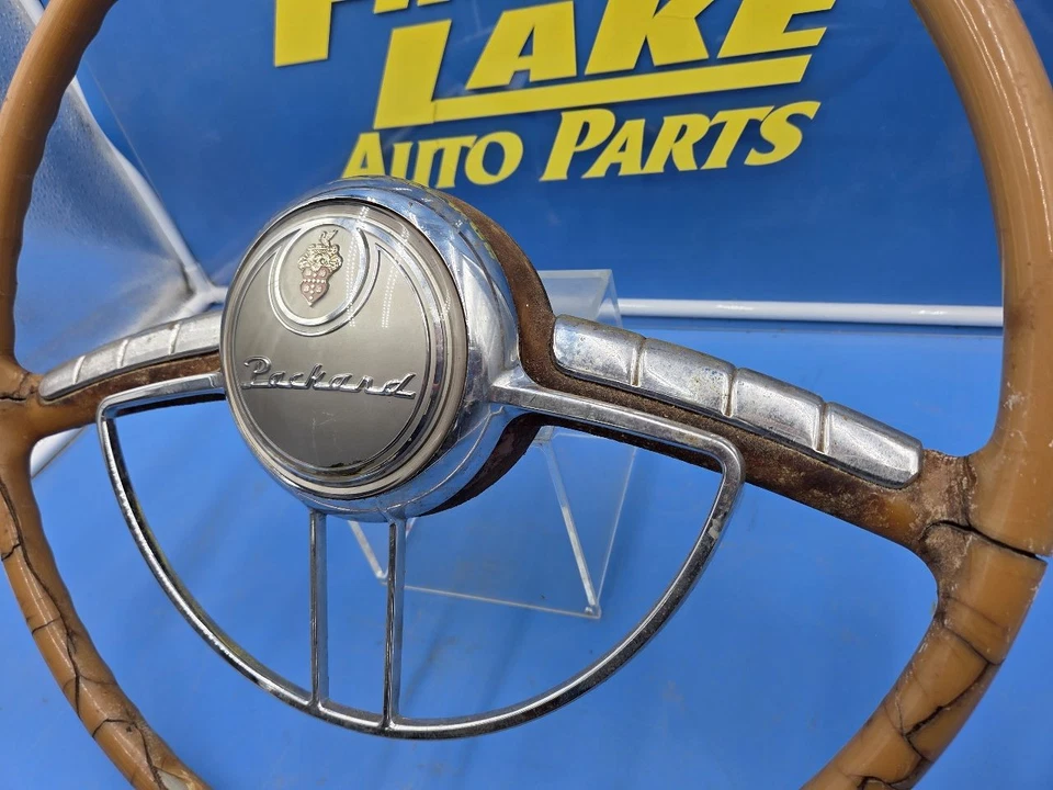 Volante con anillo de bocina/botón compatible con PACKARD 2206 1236758 1949 Foto 2 de 4