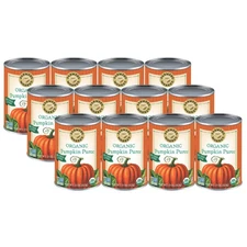Organic Canned Pumpkin Pie Puree 15oz Case of 12 Cans New Farmer"s Market