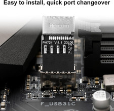 USB 3.2 Gen 1 Header Adapter, 9Pin to Type-E/Usb C Front Panel Adapter Mother...