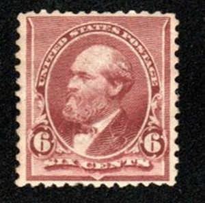6 cent Garfield, Scott #224