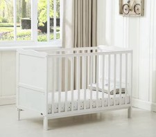 mcc direct Wooden Baby Cot Bed "Orlando" & Water repellent Mattress