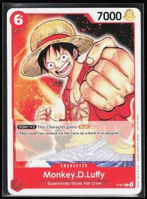 Monkey.D.Luffy (Promotion Pack 2022) P-001 P One Piece Promo Card English LP