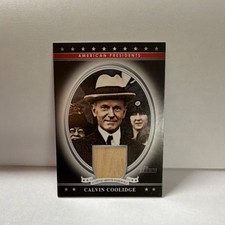 2009 Topps American Heritage Calvin Coolidge Griffith Stadium Seat Presidents
