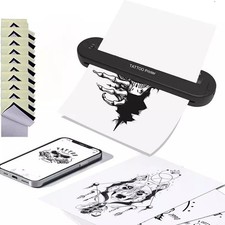 Bluetooth Tattoo Stencil Printer Thermal Machine with 15Pcs Transfer Papers