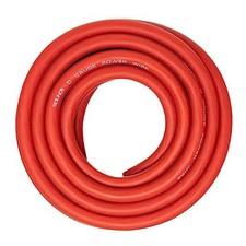 0 Gauge Red Amplifier Power/Ground Wire 1/0 Ga Amp Cable, 25 Feet