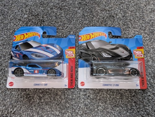 Hotwheels Chevrolet Corvette Mainline Autos Konvolut - 2x Autos - Bild 1 von 8