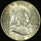 Franklin Silver Half Dollar. 1962 P. About Uncirculated. Lot # 9049-172-009