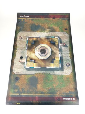 Gale Force 9 Battle Mat Mercs Vinyl Game Mat Missile Silo 36x23''