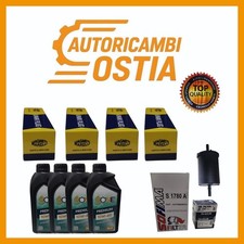 Kit Tagliando Fiat Panda Uno Tipo Motori Fire I.E. +4 LT 10w40+candele Marelli