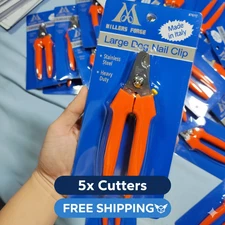 5Pcs Millers Forge Pet Nail Clipper Cutter Trimmer For Thick Nails Made in Italy