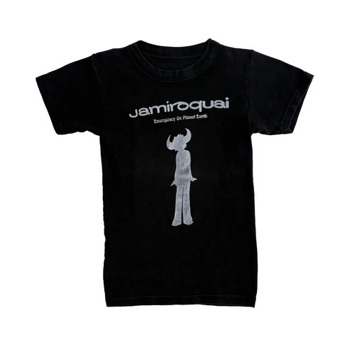 Jamiroquai 90s Vintage Emergency On Planet Earth Band C 1990s vintage concert t-shirt, vintage, single stitch, B+ condition