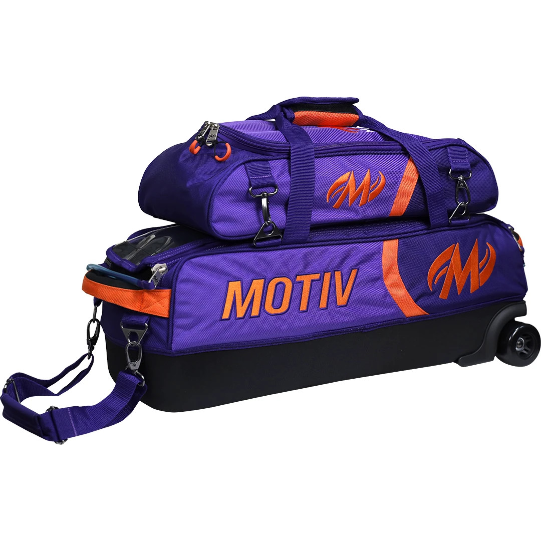 Motiv Venom Shock Limited Edition 3 Ball Tote With Shoe Bag Bowling Bag