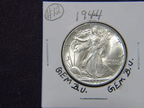 1944-P Walking liberty half in Gem B.U. condition # 12