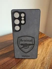 Arsenal Samsung S25 Ultra - Luxury - Lambskin Leather Phone Case
