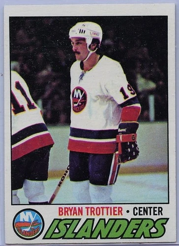 1977-78 TOPPS HOCKEY #105 BRYAN TROTTIER HOF EX-NM RAW (TL-1802)