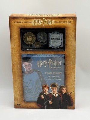 Limited Edition Harry Potter DVD Collector's Set Years 1-3 and Wizard Coin Set