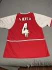 Patrick Vieira Signed Arsenal FC Home Soccer Jersey #4 with Beckett COA