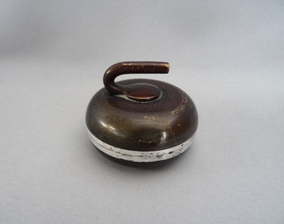 Vintage 1928 Model CURLING Stone Prize The Jarvis Cup Engelberg bronze antique