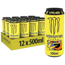 Monster Energy Drink VR/46 Rossi The Doctor Pack of 12 Cans 16.9 fl.oz Each